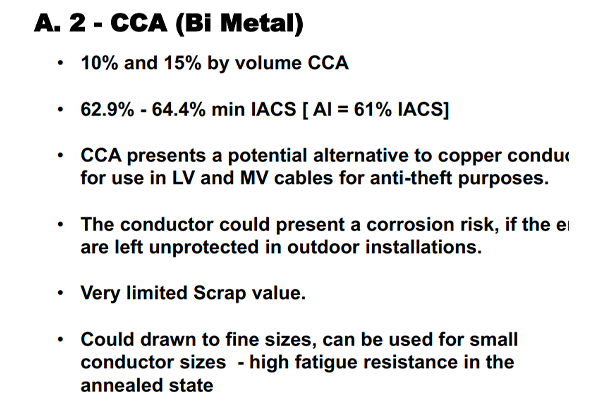 2- CCA (Bi Metal)